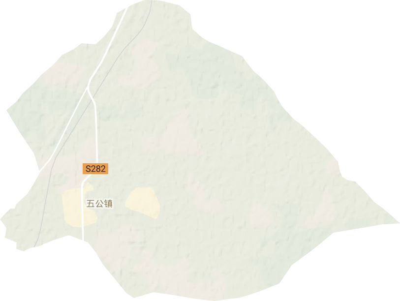 五公镇地形图