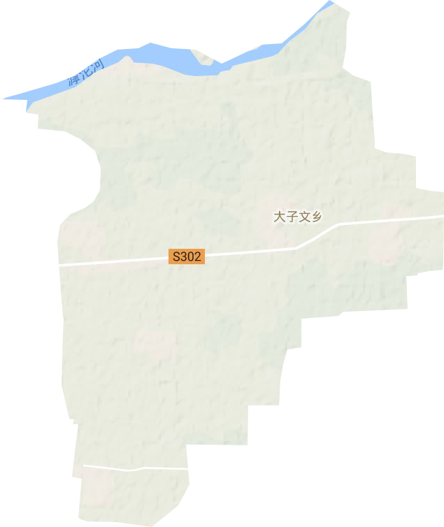 大子文乡地形图