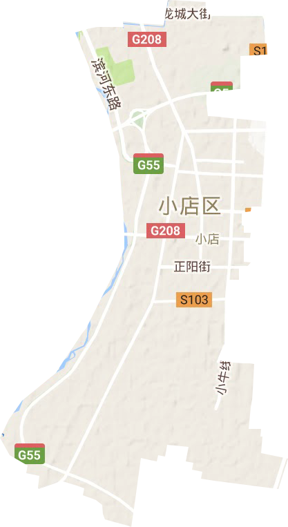 小店街道地形图