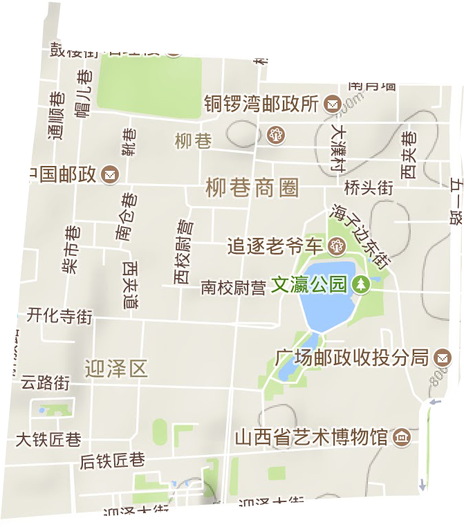柳巷街道地形图
