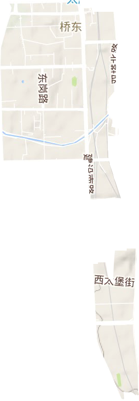 桥东街道地形图
