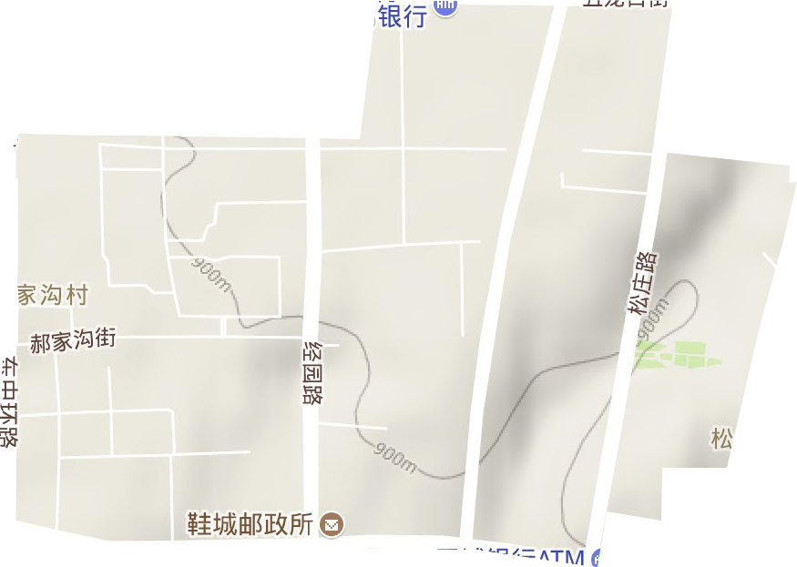 民营区地形图