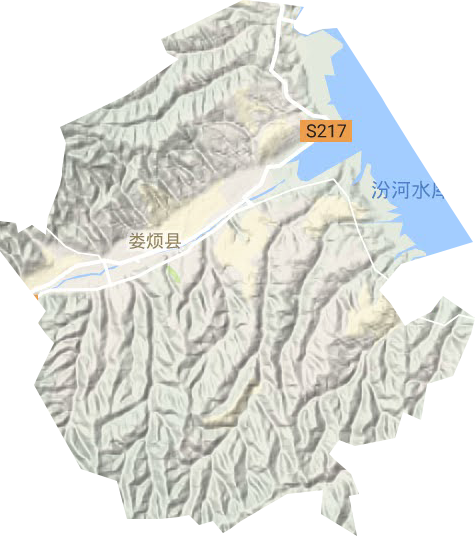 娄烦镇地形图
