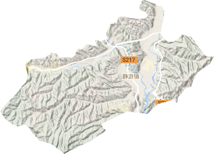 静游镇地形图