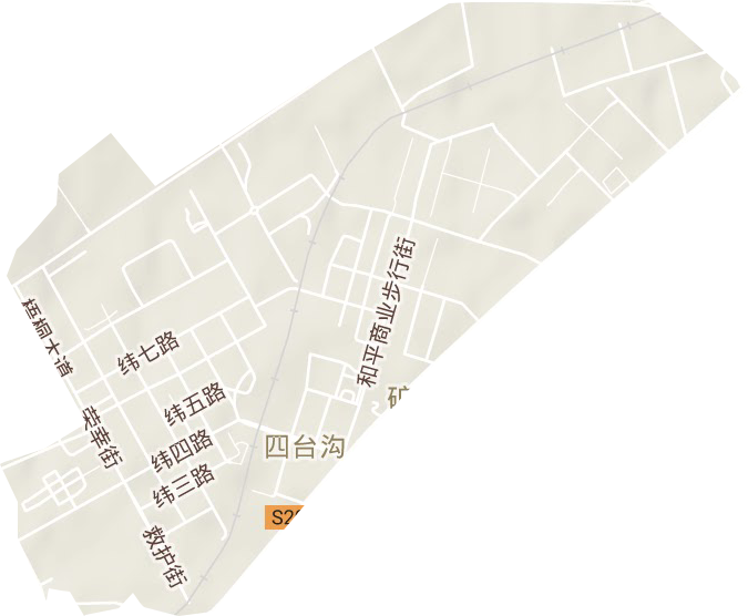 新平旺街道地形图