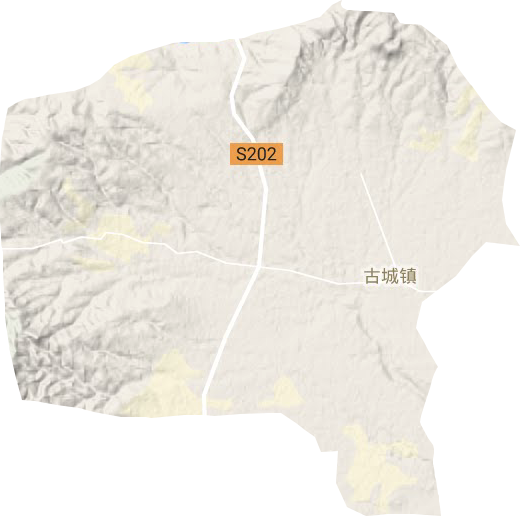 古城镇地形图