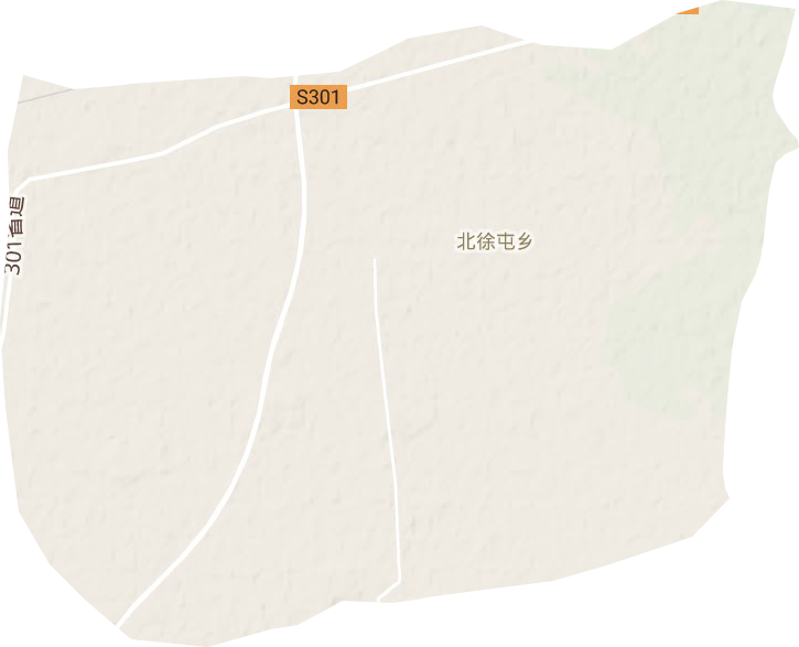 北徐屯乡地形图