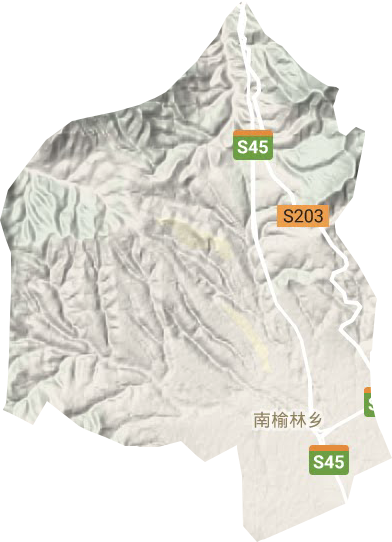 南榆林乡地形图