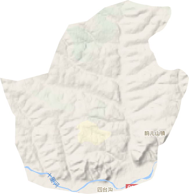 鹊儿山镇地形图