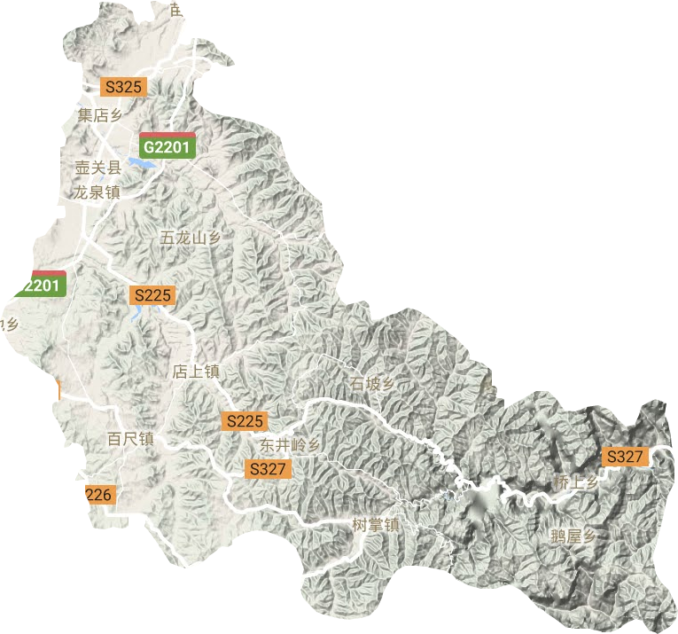 壶关县地形图