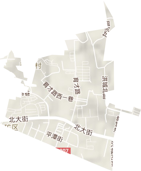 平潭街街道地形图