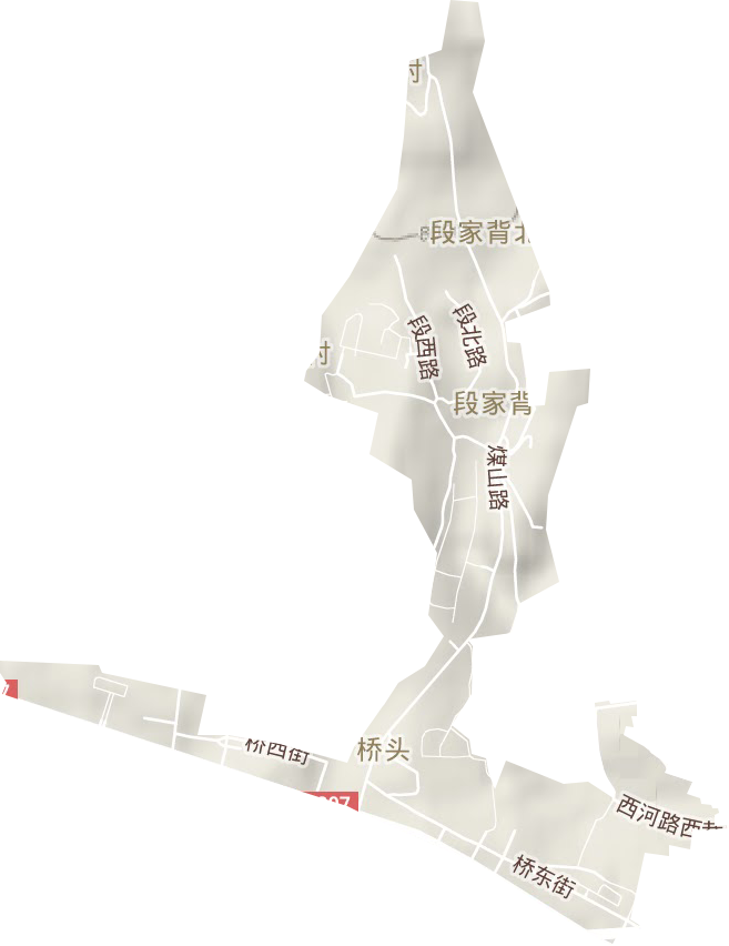 县区直属镇地形图