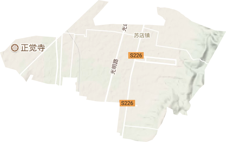 苏店镇地形图