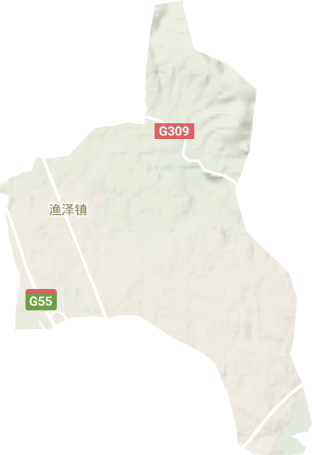 渔泽镇地形图