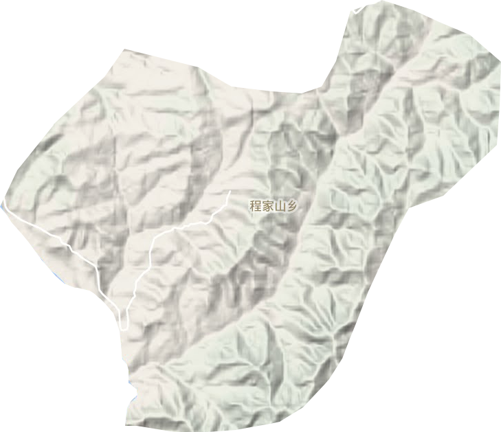 程家山乡地形图