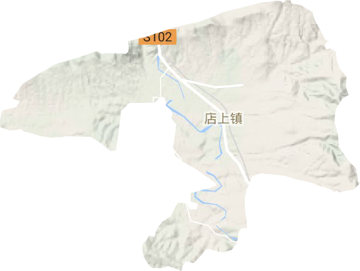 店上镇地形图