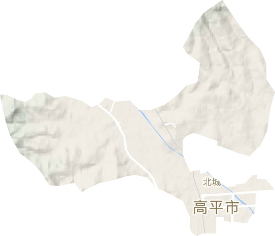 北城街道地形图