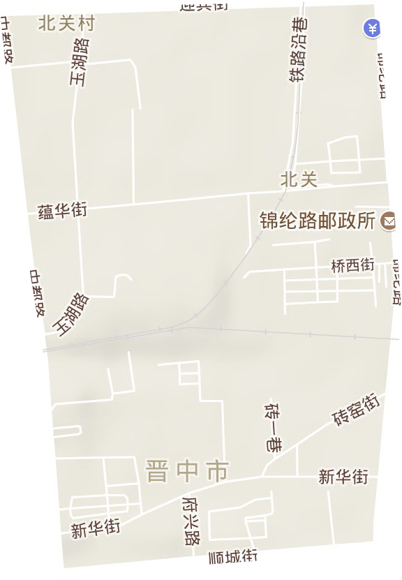 北关街道地形图