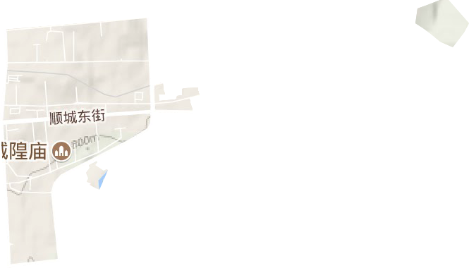 新华街道地形图