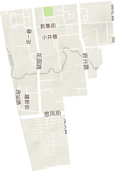 西南街道地形图