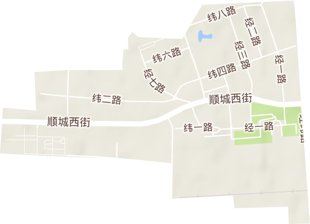 经纬街道地形图