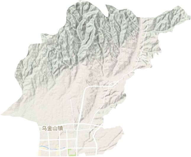 乌金山镇地形图