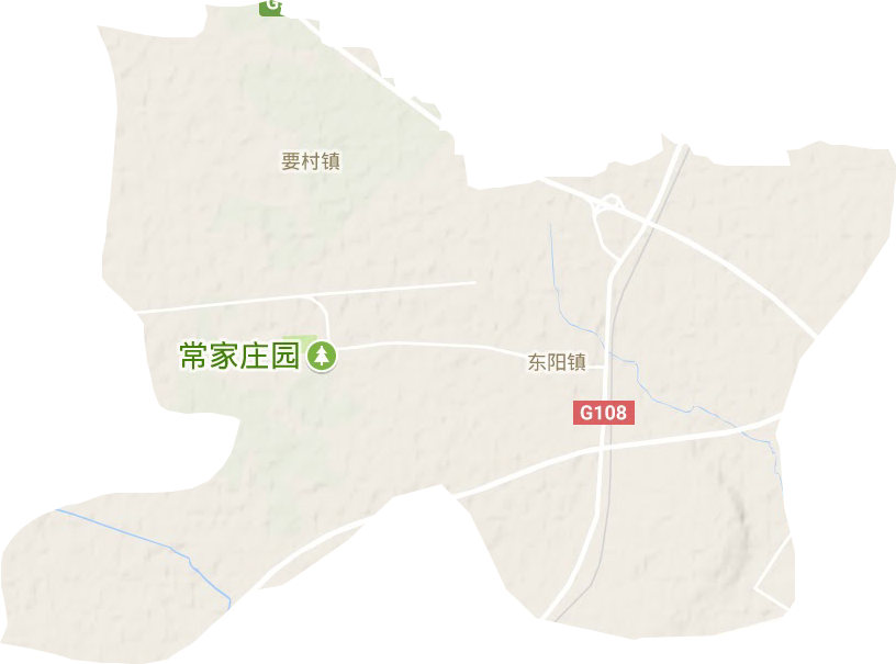 东阳镇地形图