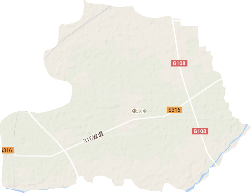 张庆乡地形图