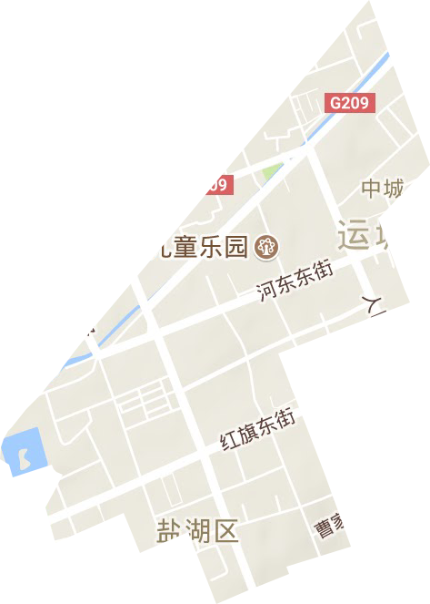 中城街道地形图