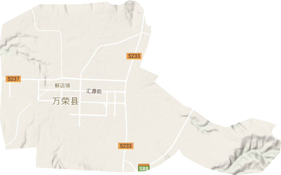 解店镇地形图