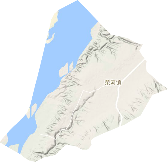 荣河镇地形图