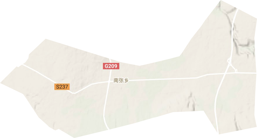 南张乡地形图