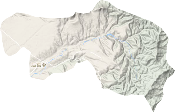后宫乡地形图