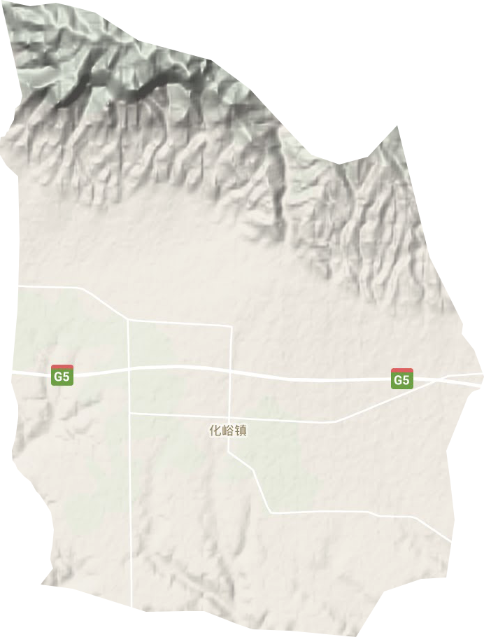 化峪镇地形图