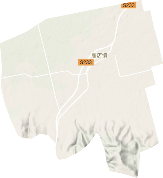 翟店镇地形图
