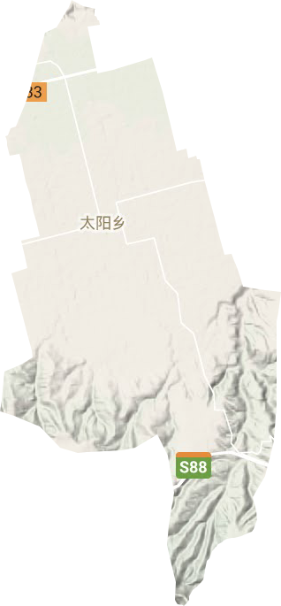 太阳乡地形图
