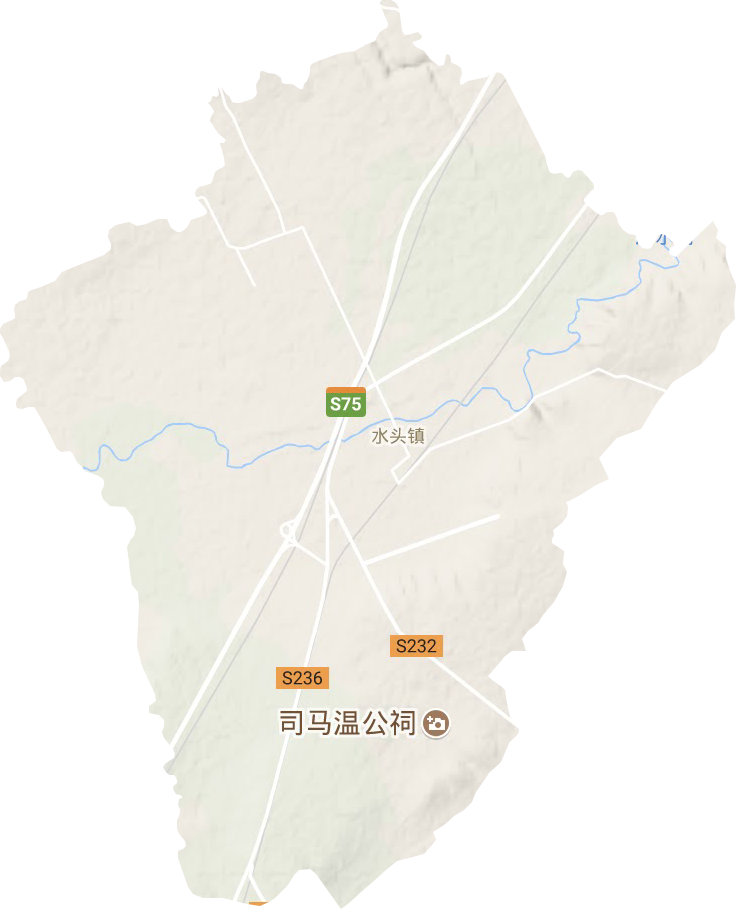 水头镇地形图