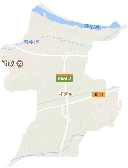 杨芳乡地形图