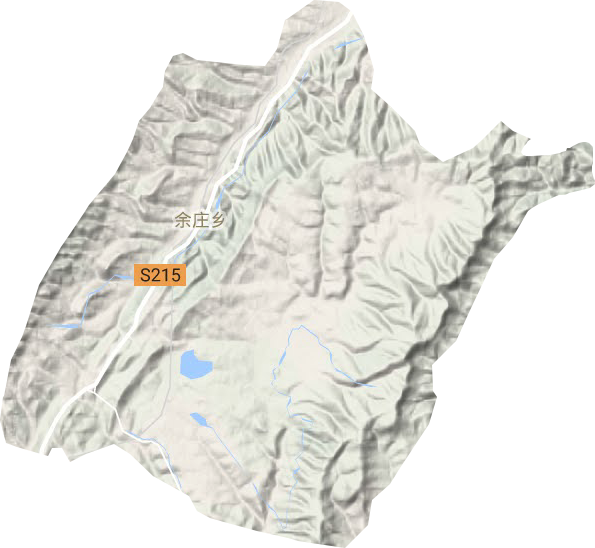 余庄乡地形图