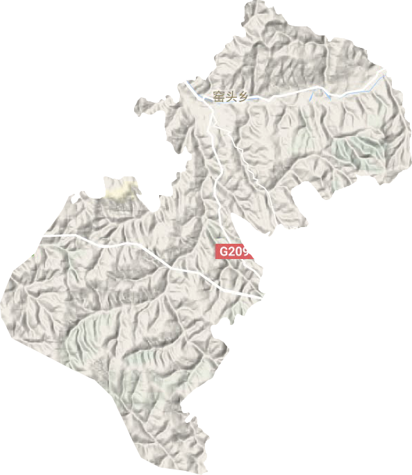窑头乡地形图
