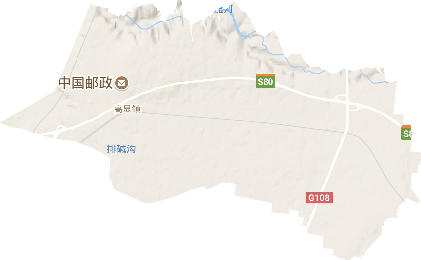 高显镇地形图