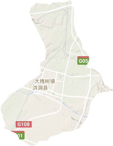 大槐树镇地形图