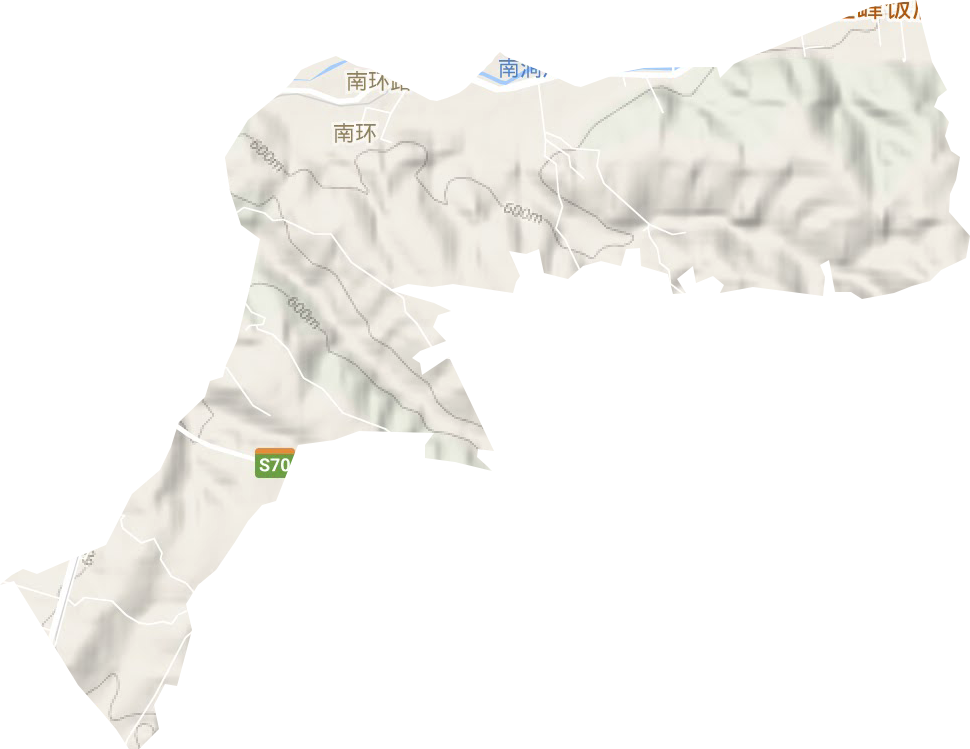 南环路街道地形图