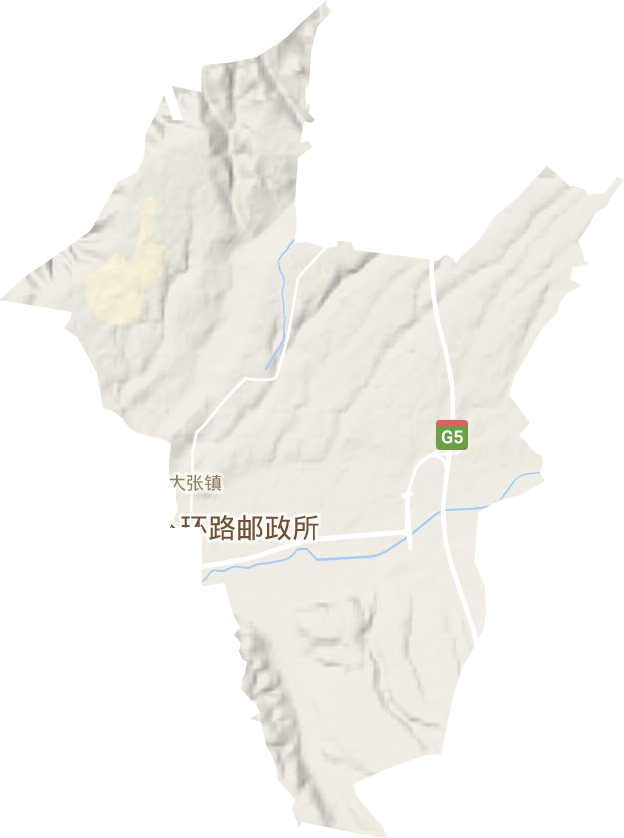 大张镇地形图