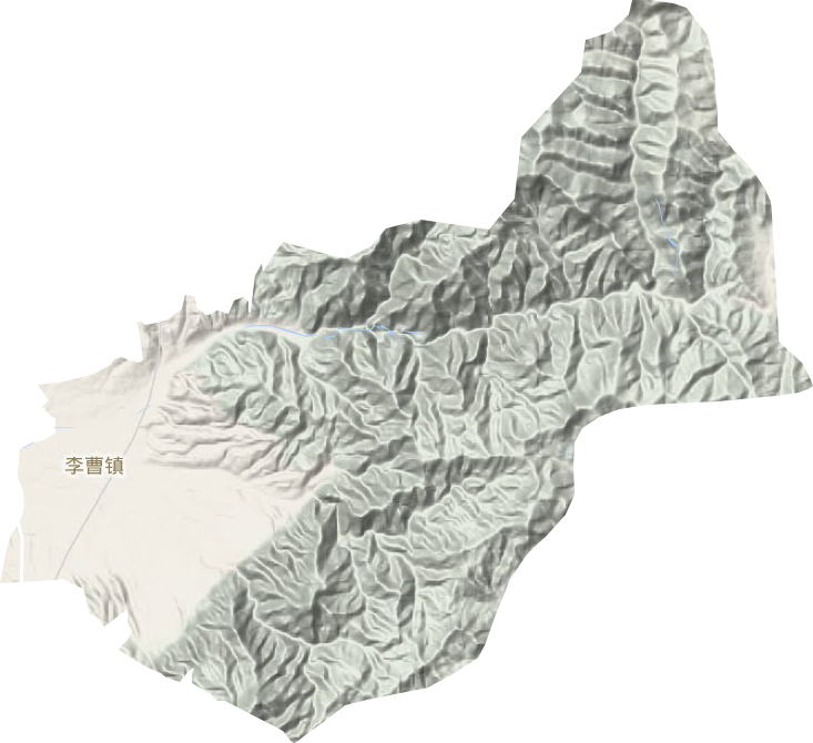 李曹镇地形图