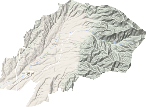 三教乡地形图