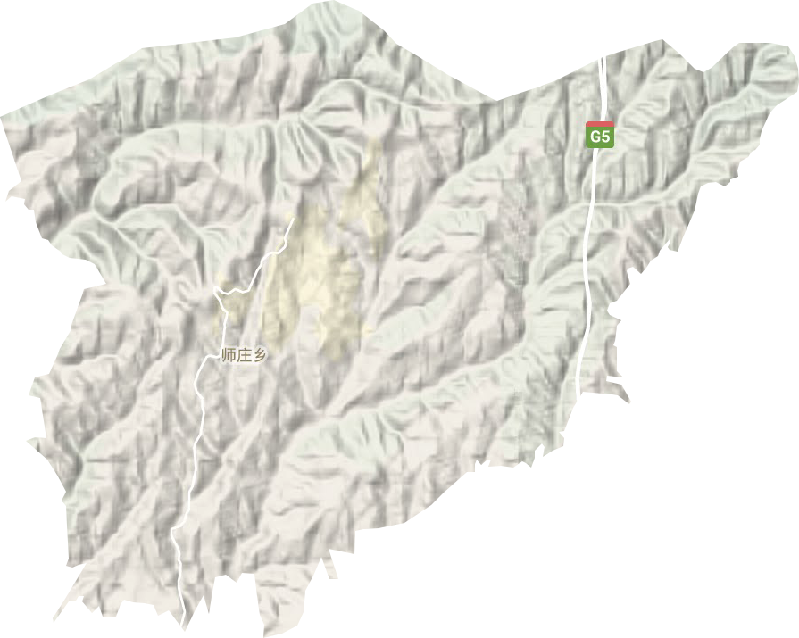 师庄乡地形图