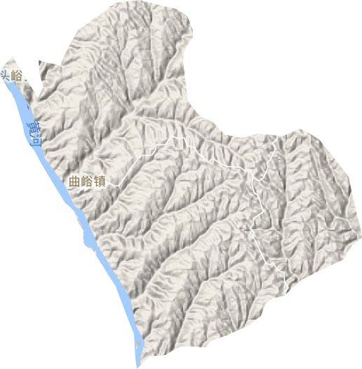 曲峪镇地形图