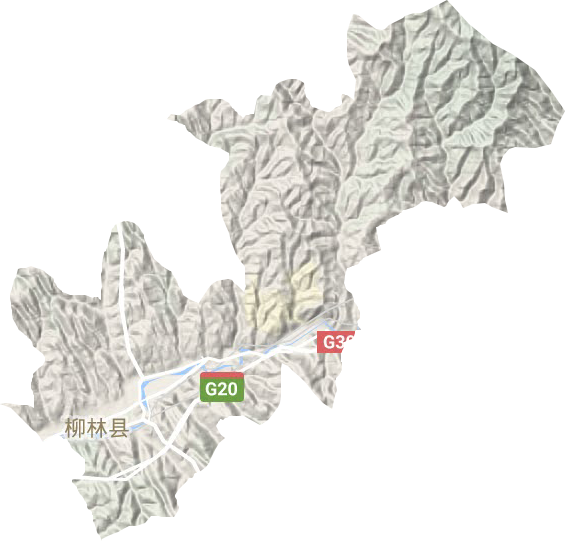柳林镇地形图
