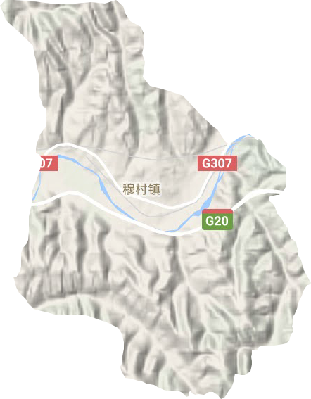 穆村镇地形图